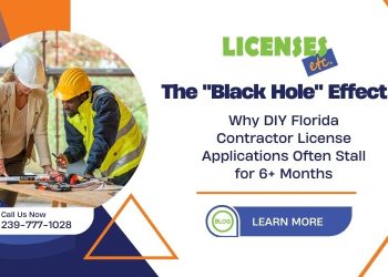 DIY Florida Contractor Application Stalls and Pit Falls