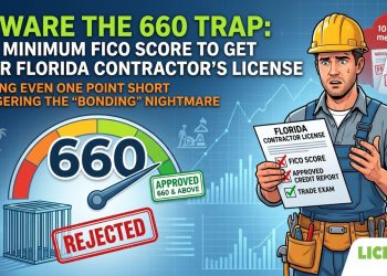 Florida Contractor License Minimum FICO Credit Score Needed
