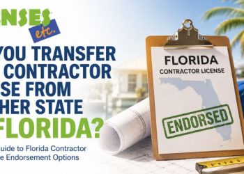Out-of-state contractor learning how to transfer or obtain a contractor license in Florida