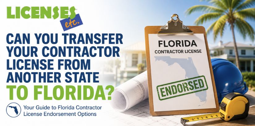 Out-of-state contractor learning how to transfer or obtain a contractor license in Florida